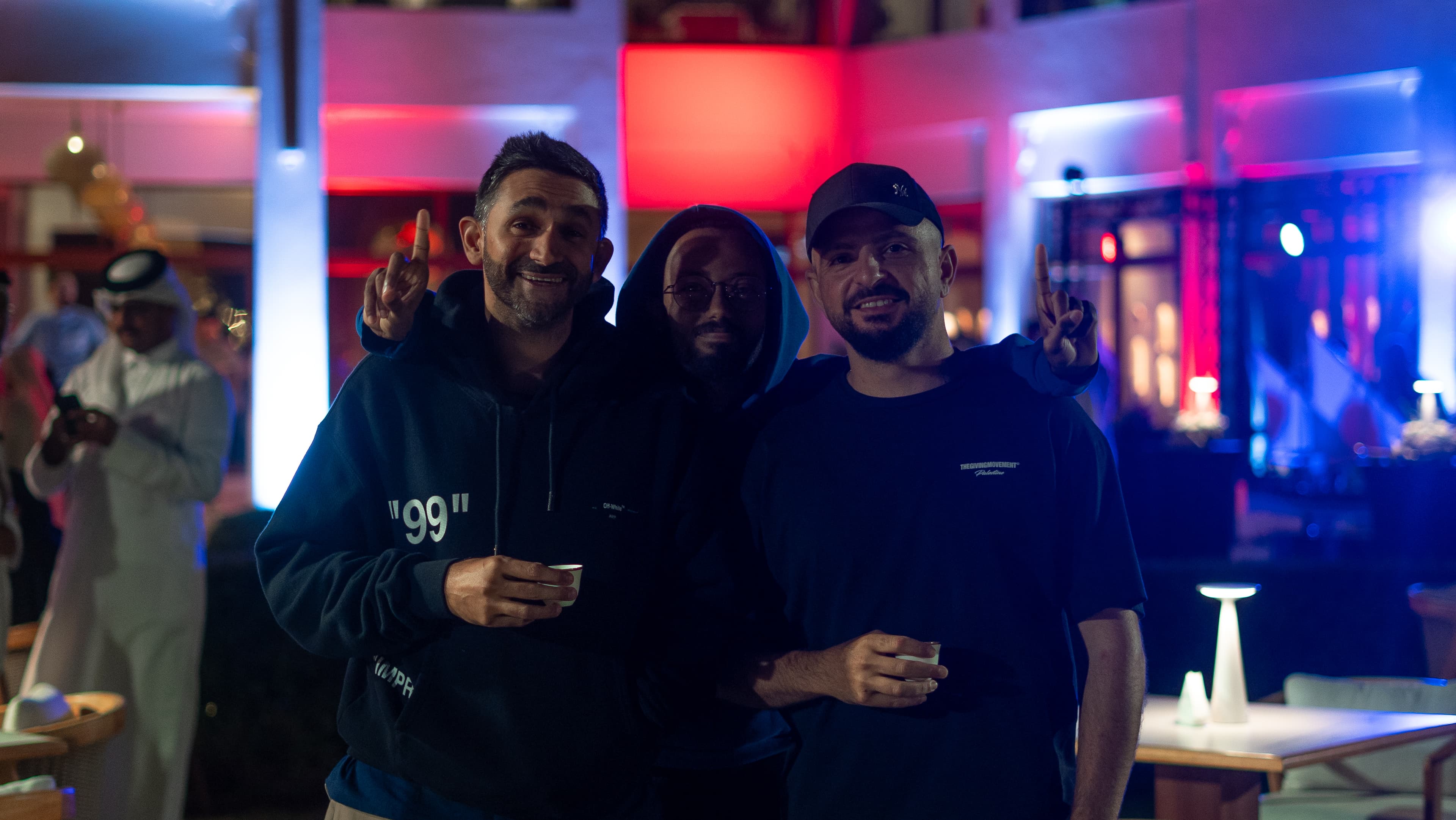 Saad Sarwar and Eyad Siyam in a team moment