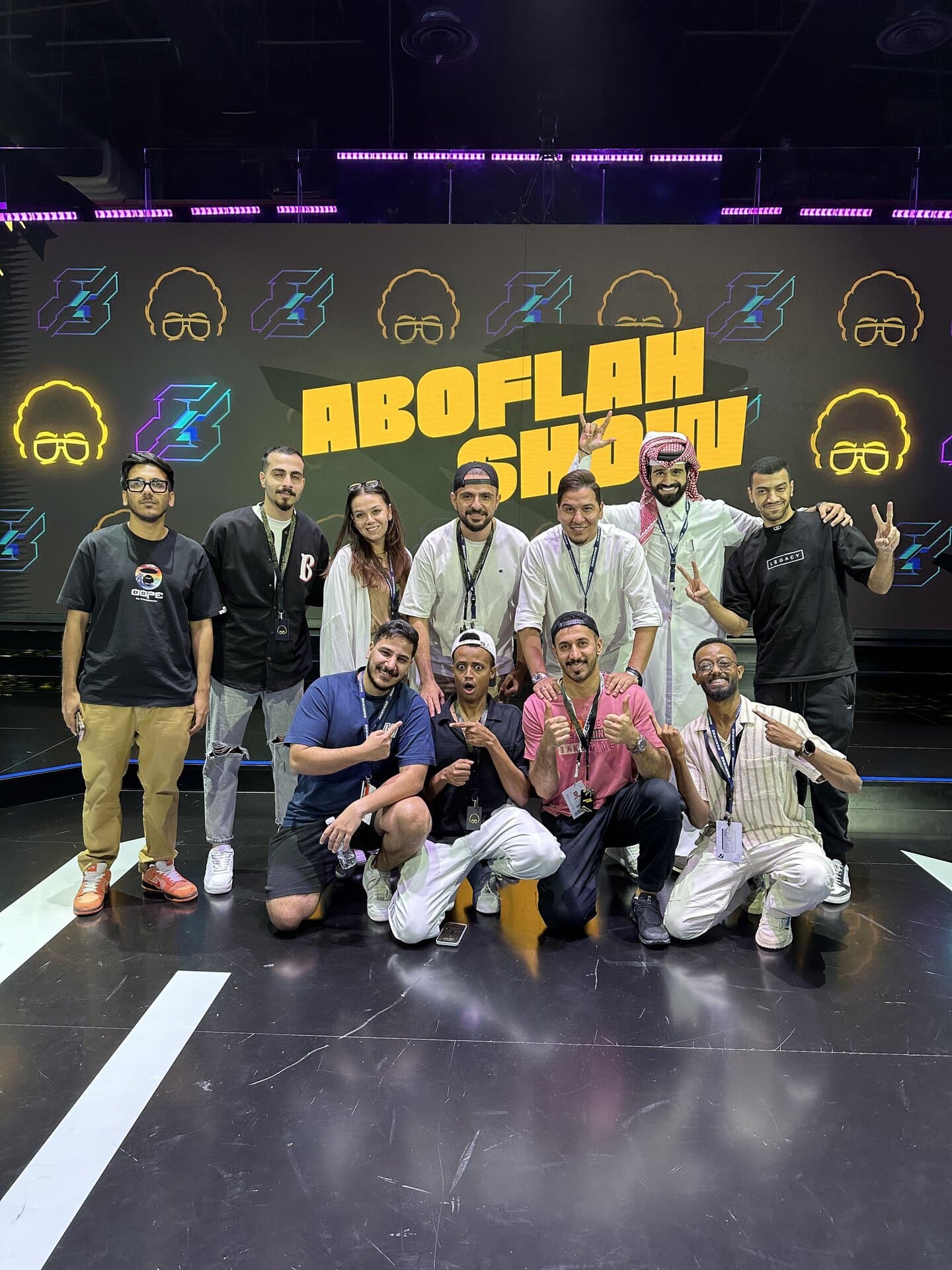 AboFlah in Riyadh during a creator or event activation